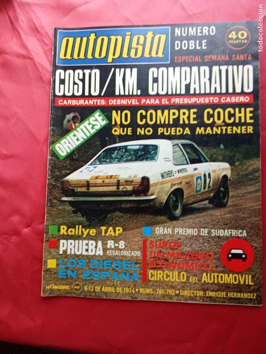 Libros: Revista Autopista N&ordm; 791-792 (N&uacute;mero doble) 1974 BA.1501