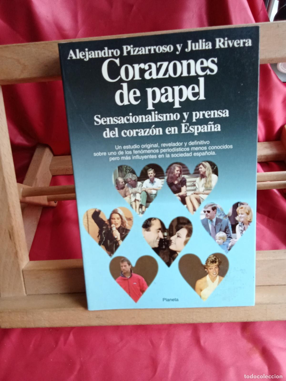Livros em segunda m&atilde;o: Corazones de papel. Alejandro Pizarroso y Julia Rivera L.8760-1634