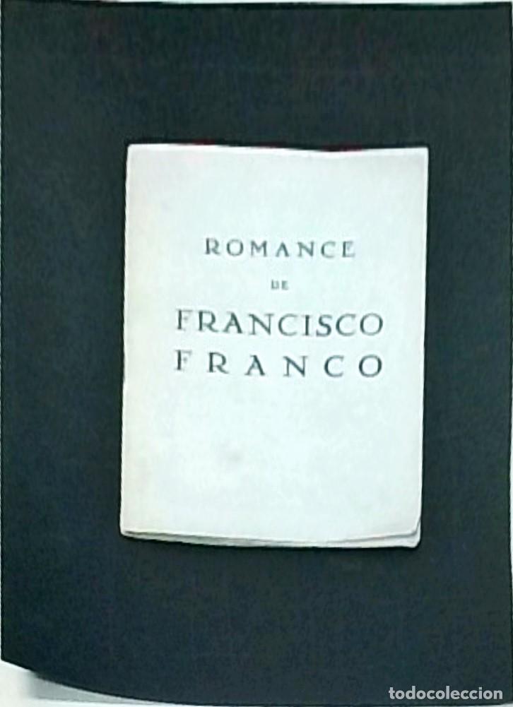 Libros: El romance de Francisco Franco. escrito al estilo del viejo Romancero - :