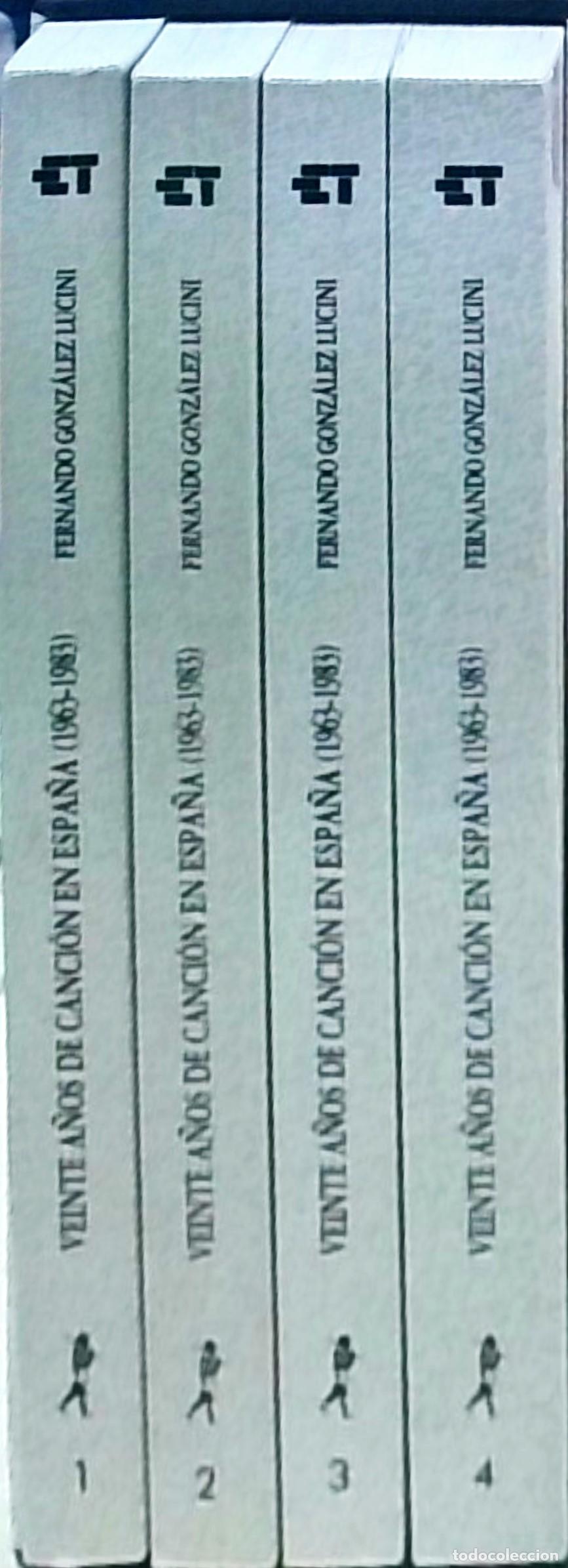 Libros: Veinte a&ntilde;os de canci&oacute;n en Espa&ntilde;a (1963-1983). 4 TOMOS CON ESTUCHE CARTONE EDITORIAL. Tomo I: Esperan