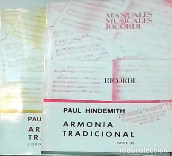 Libros: Armon&iacute;a tradicional con predominio de ejercicios y un m&iacute;nimo de reglas. 2 tomos - HINDEMITH, Paul: