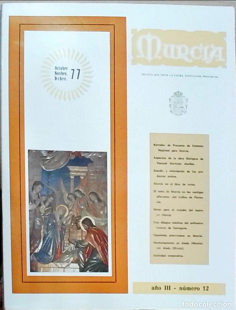 Libros: Murcia: Revista que edita la Excma. Diputaci&oacute;n Provincial: A&ntilde;o III, N&uacute;mero 10, Abril, Mayo, Junio 77