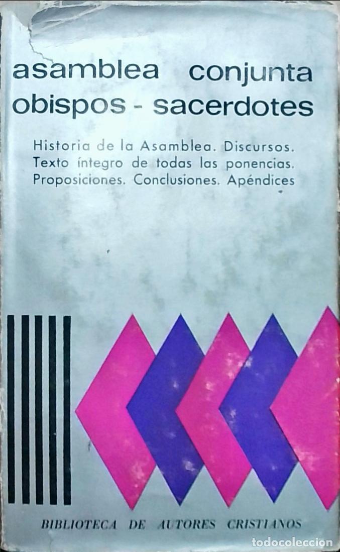 Livros em segunda m&atilde;o: Asamblea conjunta obispos-sacerdotes: Historia de la Asamblea. Discursos. Texto &iacute;ntegro de todas las