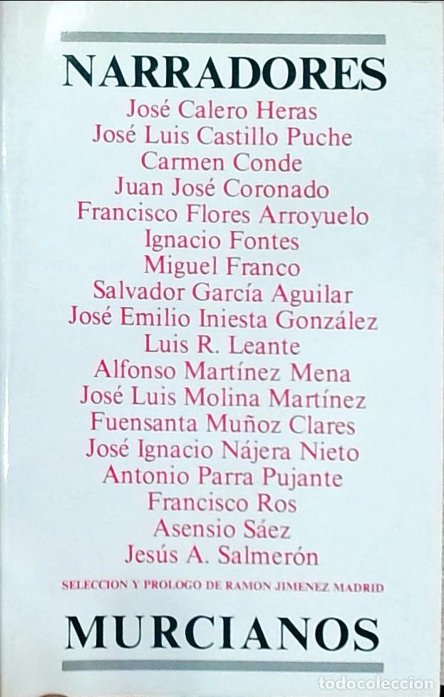 B&uuml;cher: Narradores murcianos - Jim&eacute;nez Madrid, Ram&oacute;n (Selecci&oacute;n y Pr&oacute;logo):
