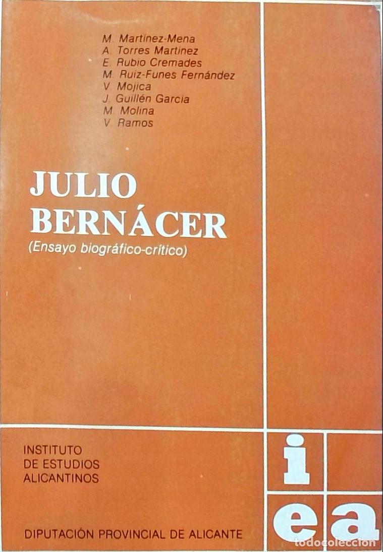 Livros em segunda m&atilde;o: Julio Bern&aacute;cer (Ensayo biogr&aacute;fico cr&iacute;tico) - M. Mart&iacute;nez Mena: