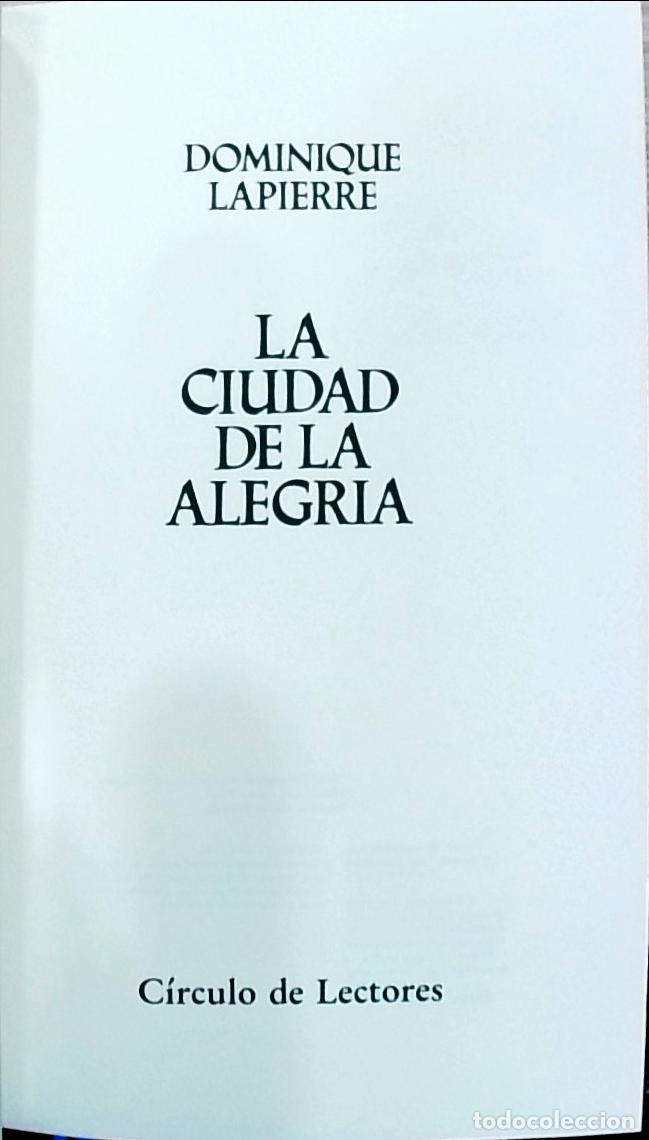 Livros em segunda m&atilde;o: La ciudad de la alegr&iacute;a - Dominique Lapierre: