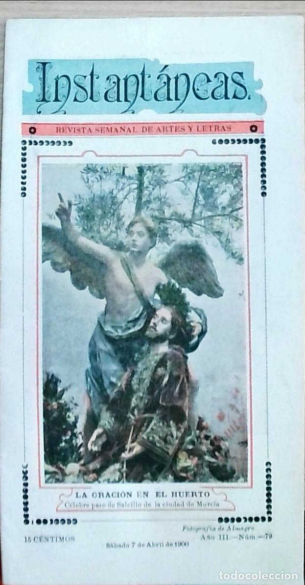 Livros em segunda m&atilde;o: Instant&aacute;neas. Revista Semanal de Artes y Letras A&ntilde;o III, N&uacute;m. 79: Semana Santa Murcia - REVISTA: