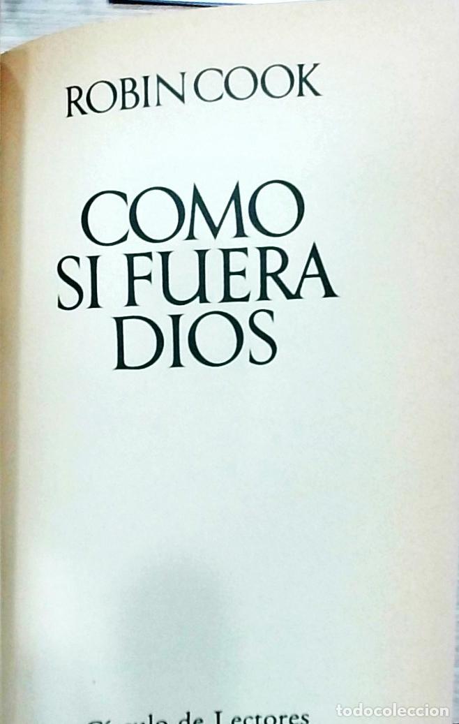 Livros em segunda m&atilde;o: Como si fuera Dios - Robin Cook: