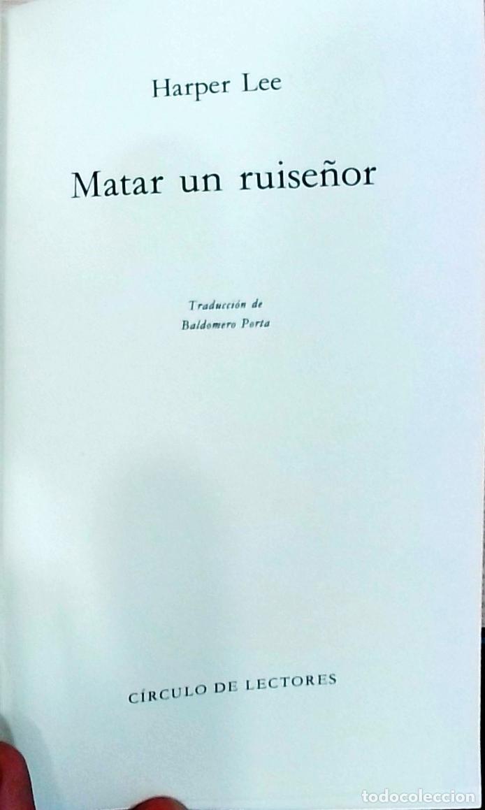 Livros em segunda m&atilde;o: Matar un ruise&ntilde;or - Harper Lee: