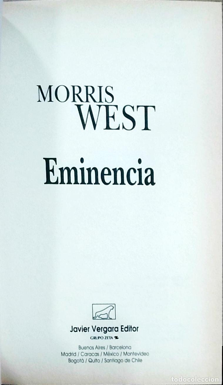Livros em segunda m&atilde;o: Eminencia - West, Morris: