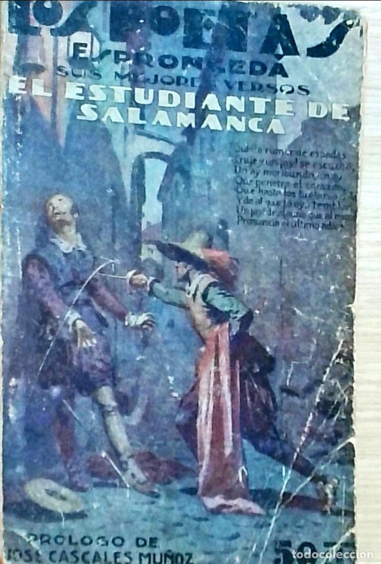 B&uuml;cher: El estudiante de Salamanca. Sus mejores versos. Los Poetas A&ntilde;o II n&ordm; 34 - Jos&eacute; de Espronceda: