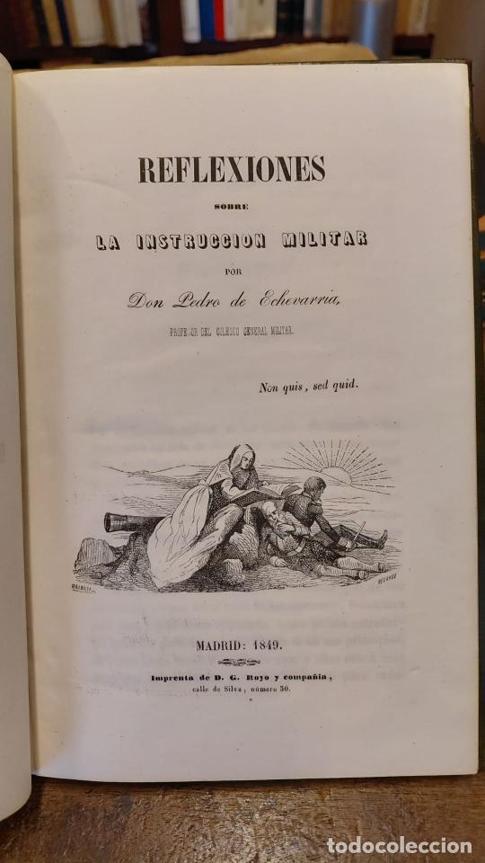 Libros: REFLEXIONES DE INSTRUCCION MILITAR. - ECHEVARRIA, Pedro. - Foto 2