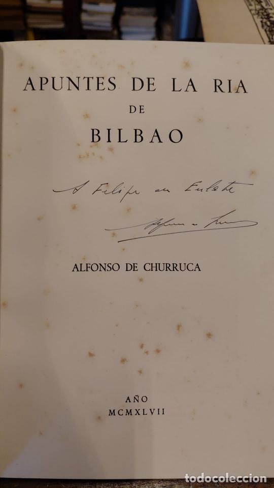 Libros: APUNTES DE LA RIA DE BILBAO. - CHURRUCA, Alfonso de. - Foto 3