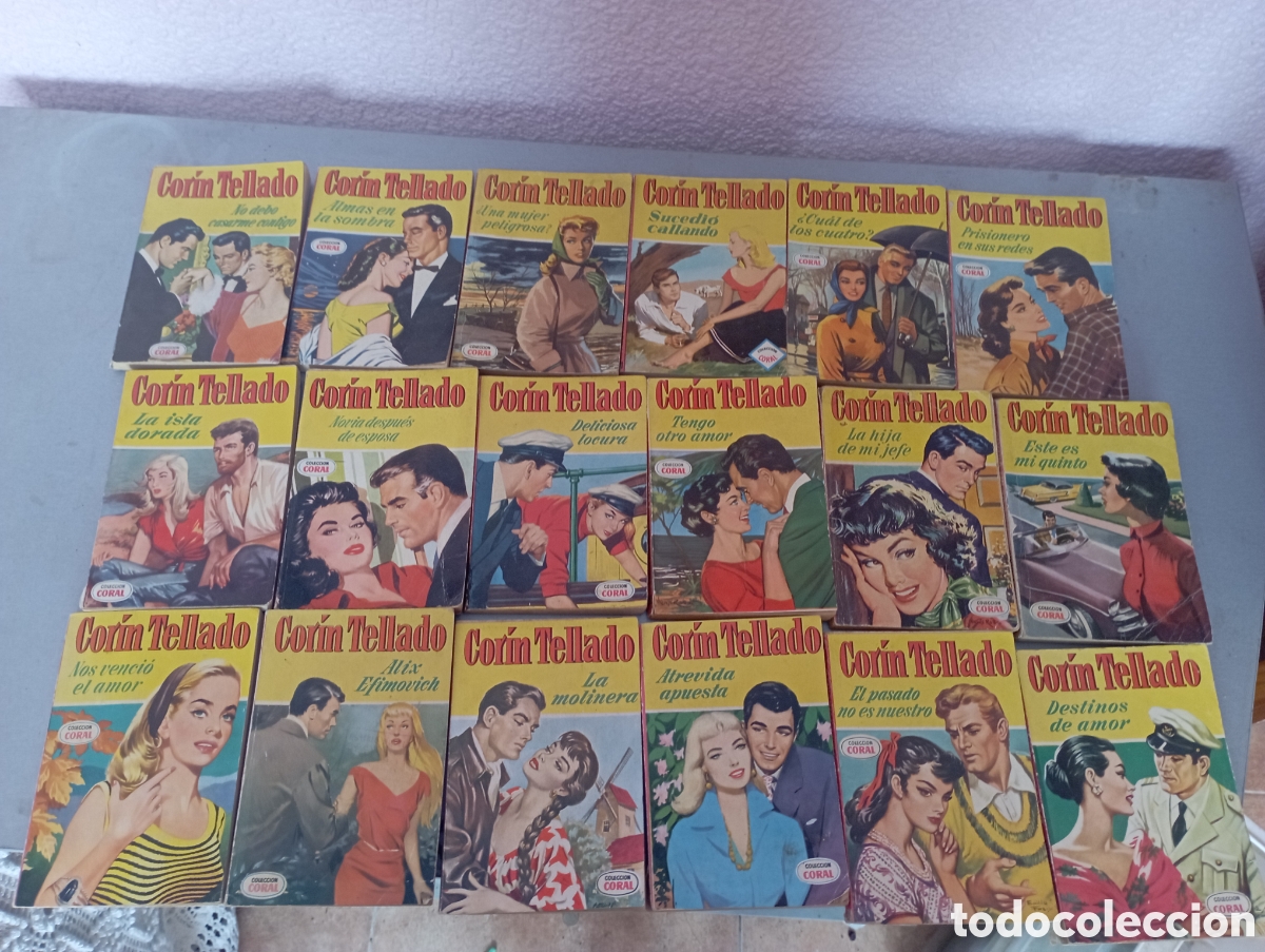 B&uuml;cher: Novelas corin tellado a&ntilde;os 50, lote ( 25)
