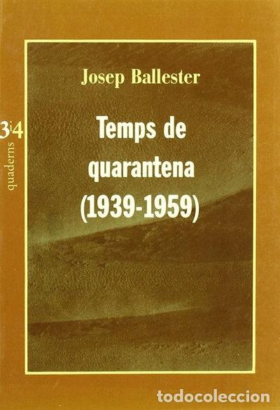 Libros: Temps de quarantena- 9788475023267