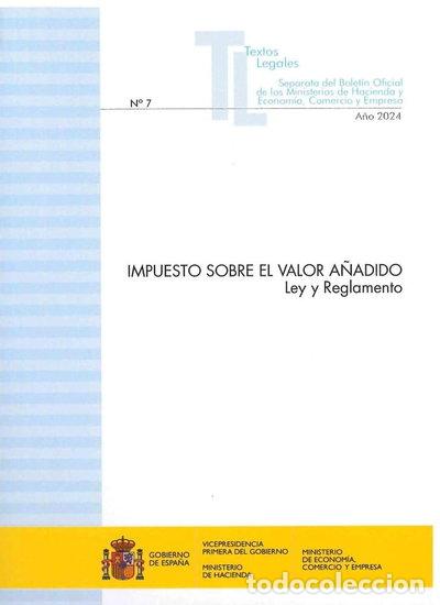 Libros: Impuesto sobre el valor a&ntilde;adido. Ley y reglamento 2024- 9788447612307