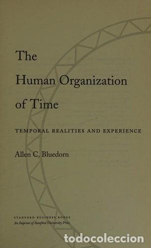 Libros: The Human Organization of Time- 9780804741071