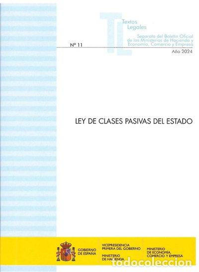 Libros: Ley de clases pasivas del Estado 2024- 9788447612420