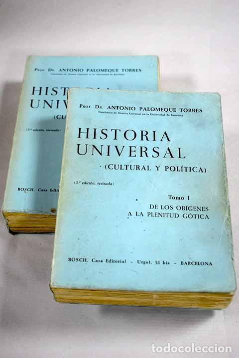 Livros em segunda m&atilde;o: Historia universal: (cultural y pol&iacute;tica).- Palomeque Torres, Antonio