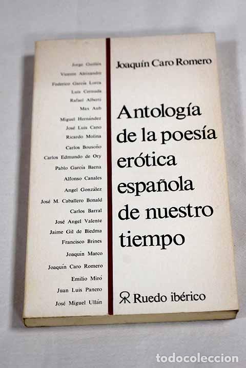 books: Antolog&iacute;a de la poes&iacute;a er&oacute;tica espa&ntilde;ola de nuestro tiempo