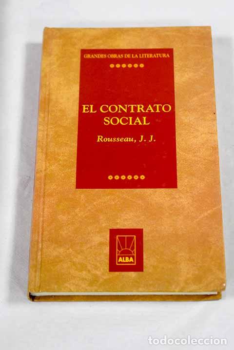 Libros: El contrato social: Rousseau, Jean-Jacques.- Rousseau, Jean-Jacques