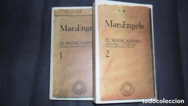 Livros em segunda m&atilde;o: Marx-Engels, El sindicalismo, tomos 1 y 2, ed. Ediciones de Bolsillo - Marx-Engels