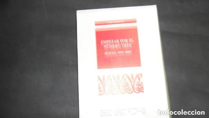 books: Empezar por el n&uacute;mero tres, Luis Artigue, ed. Diputaci&oacute;n de Le&oacute;n - Luis Artigue