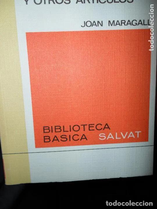 B&uuml;cher: Elogio de la palabra y otros art&iacute;culos, Joan Maragall, ed. Salvat - Joan Maragall