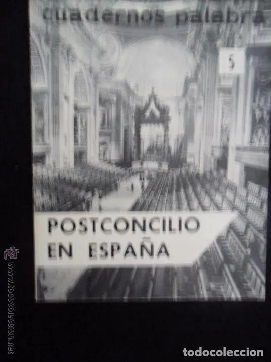 B&uuml;cher: Postconcilio en Espa&ntilde;a, cuadernos palabra 5, ed. Palabra, 1967