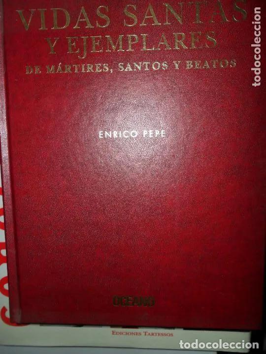 B&uuml;cher: Vidas santas y ejemplares de m&aacute;rtires, santos y beatos, Enrico Pepe, ed. Oc&eacute;ano - Enrico Pepe