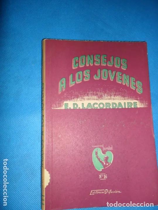 Libros: Consejos a los j&oacute;venes, E.D. Lacordaire, ed. Difusi&oacute;n - E.D. Lacordaire