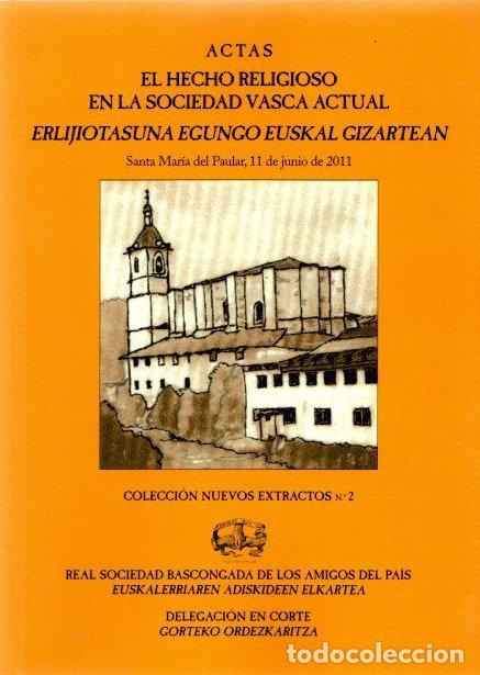 Libros: Actas. El hecho religioso en la sociedad vasca actual - NO CONSTA AUTOR