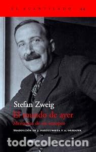 Libros: El mundo de ayer - Stefan Zweig - Foto 1