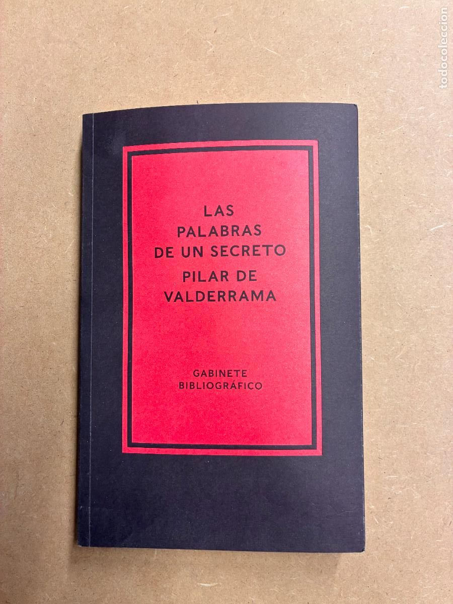 B&uuml;cher: LAS PALABRAS DE UN SECRETO PILAR DE VALDERRAMA. (CAT&Aacute;LOGO EXPOSICI&Oacute;N). - VARIOS AUTORES.