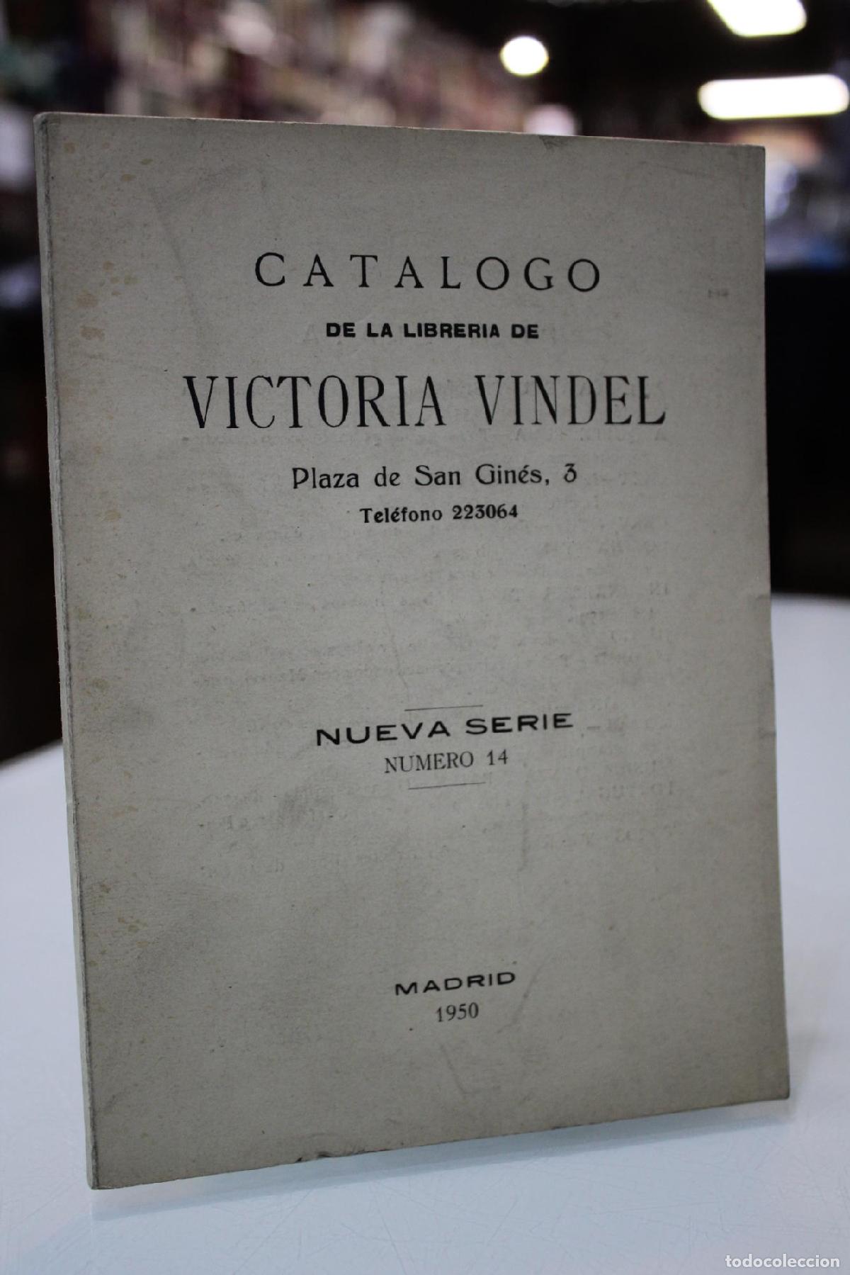 Libros: Cat&aacute;logo de la librer&iacute;a de Victoria Vindel. - - Foto 1