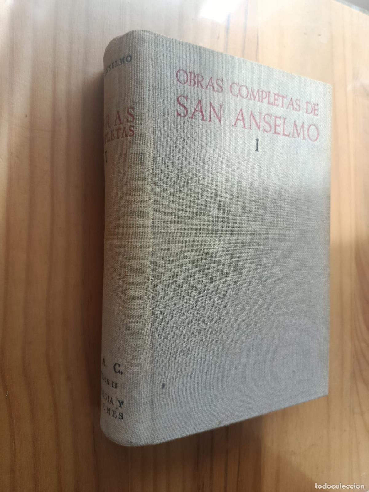 Libros: OBRAS COMPLETAS DE SAN ANSELMO ~ Tomo I - SAN ANSELMO