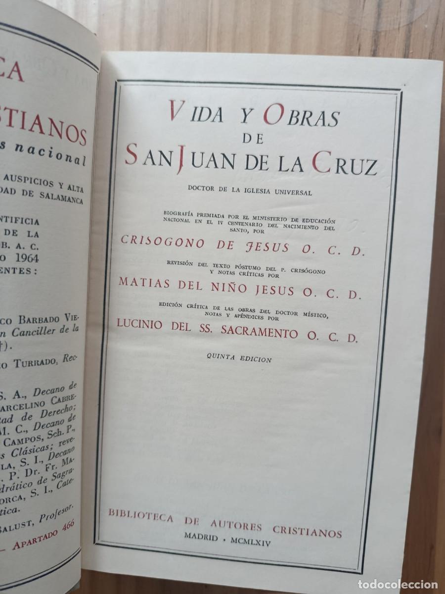 Libros: VIDA Y OBRA DE SAN JUAN DE LA CRUZ - Foto 5