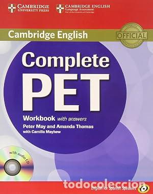 books: COMPLETE PET: WORKBOOK WITH ANSWERS WITH AUDIO CD - May/Thomas