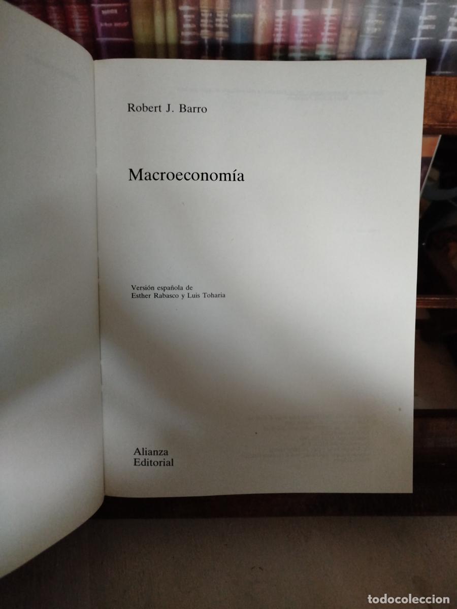 Libros: Macroeconom&iacute;a - Barro, Robert J. - Foto 5