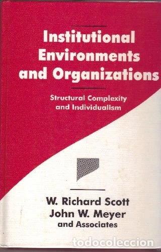 Libros: Institutional Environments and Organizations- 9780803956667 - Foto 1