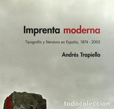 books: Imprenta moderna- 9788493344696