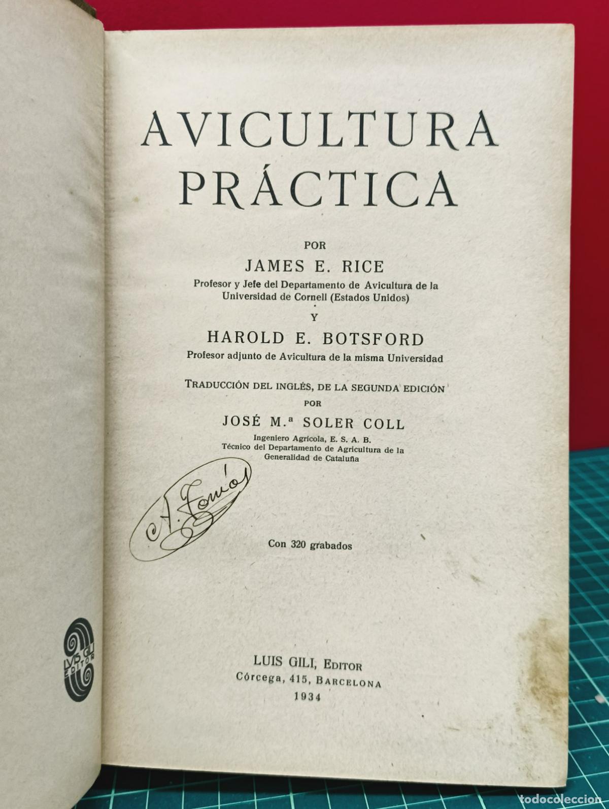 Libros: Avicultura pr&aacute;ctica - James E. Rice y Harold E. Botsford - Foto 2