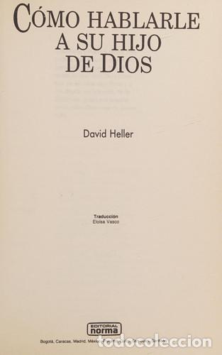 Libros: C&oacute;mo hablarle a su hijo de Dios - David Heller - David Heller - Foto 1