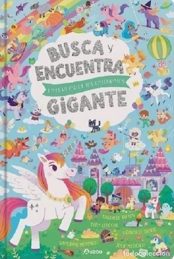 Livres: Busca y encuentra gigante: En el reino de los unicornios - Los editores de Auzou