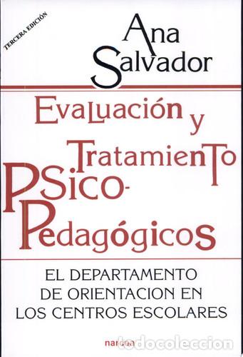 Libros: Evaluaci&oacute;n y tratamiento psicopedag&oacute;gicos El Departamento de orientaci&oacute;n en los Centros escolares -
