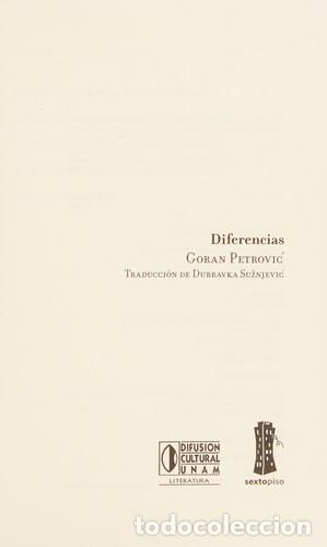 Libri di seconda mano: *F DIFERENCIAS - GORAN PETROVIC