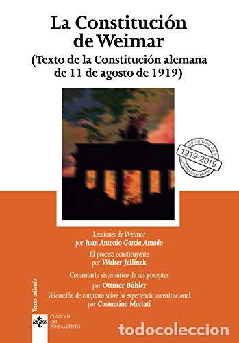 Libros: CONSTITUCION DE WEIMAR LA - VV. AA. - Foto 1