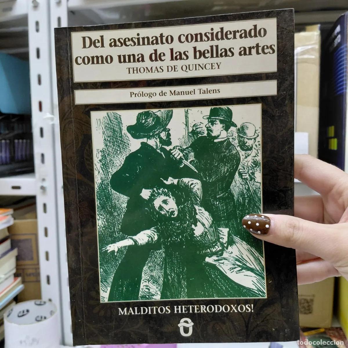 Livros em segunda m&atilde;o: Del asesinato considerado como una de las bellas artes - Quincey
