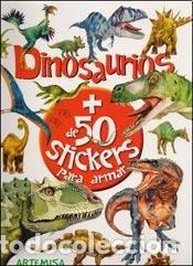 Libros: LIBRO CON FIGURAS AUTOADHESIVAS - DINOSAURIOS