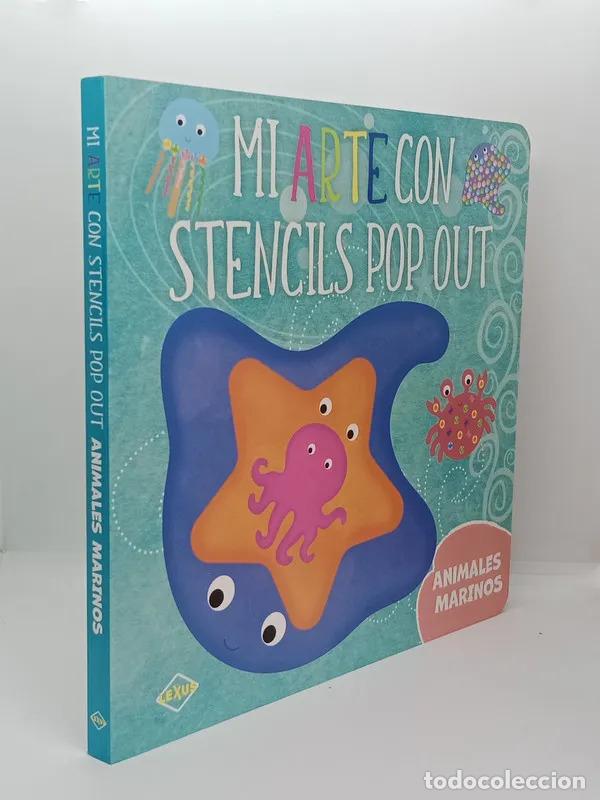 Libros: MI ARTE CON STENCILS - ANIMALES MARINOS - Foto 1